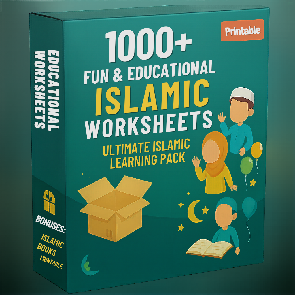 1,000+ Printable Kids Islamic Worksheets Bundle