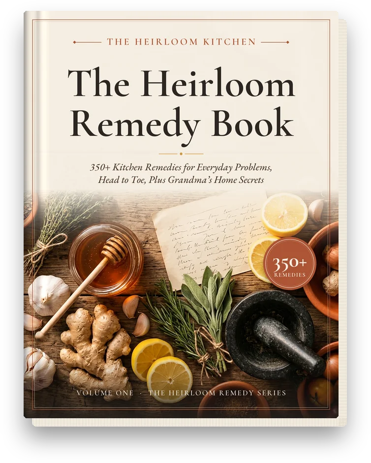 The Heirloom Remedy Book book mockup