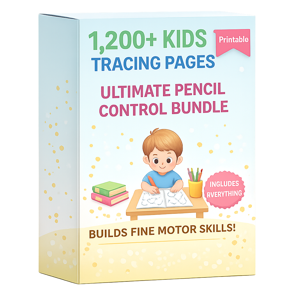1,200+ Pencil Control Worksheets Bundle (V2)